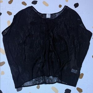 Ella Moss sheer embroidered top